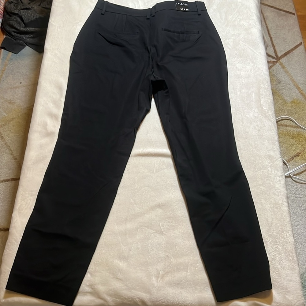 NWT Talbots Classic Black Pants sz 14 x 30 - Picture 6 of 7